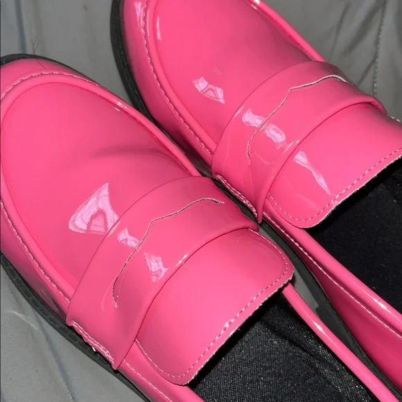 Pink Patent Leather Loafers - Picture 7 of 8